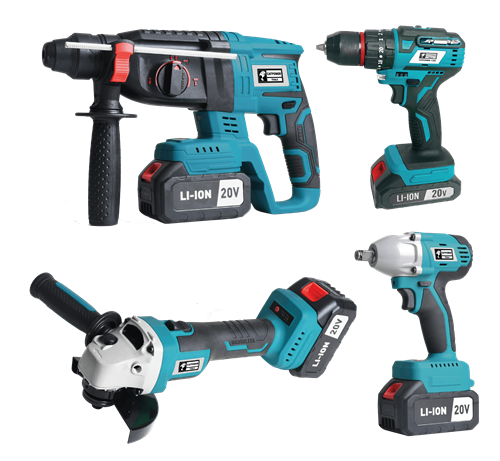CATPOWER KÖMÜRSÜZ AKÜLÜ SET DARBELİ VİDALAMA/KIRICI DELİCİ AVUÇ TAŞLAMA/SOMUN SIKMA 20 V LİON 